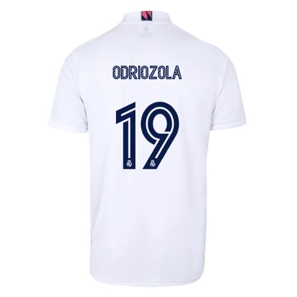 Maillot Football Real Madrid Domicile NO.19 Odriozola 2020-21 Blanc